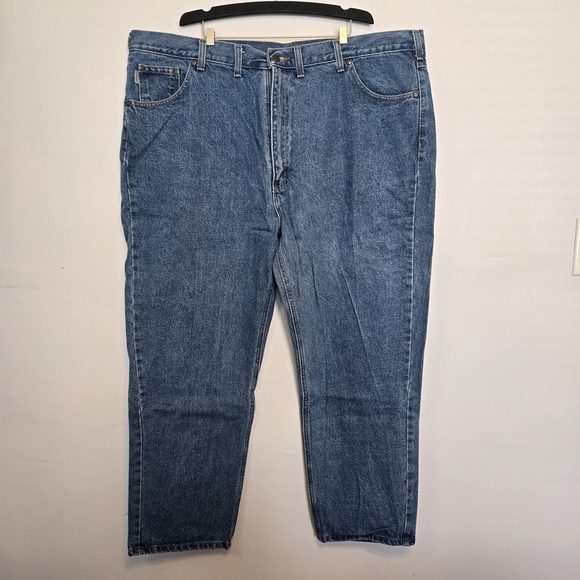 Carhartt Men's Straight Blue Jeans 46×30 - Picture 1 of 5